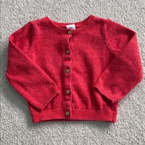 Sparkle cardigan with gold buttons